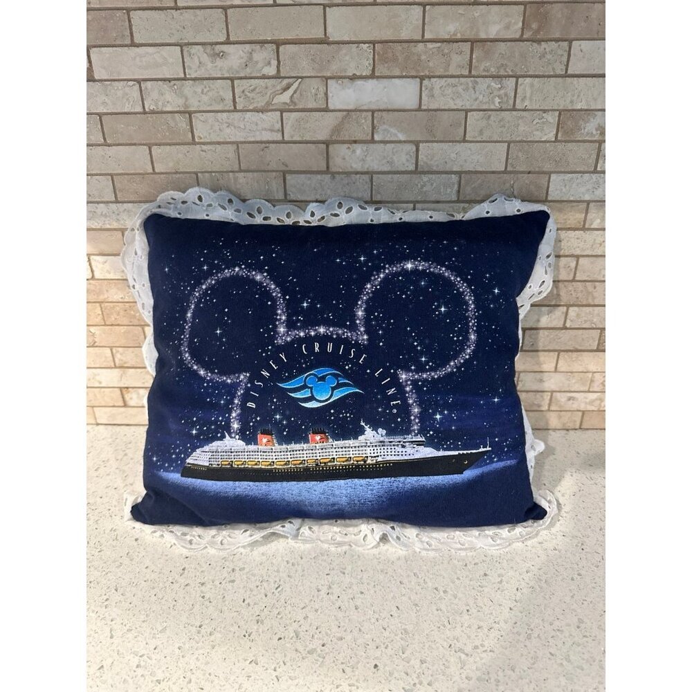 Vintage Disney Cruise‎ Line pillow